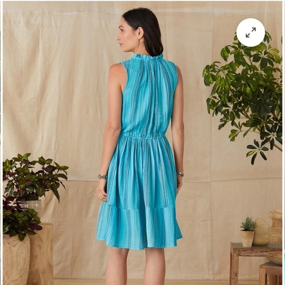 Sundance Adley Striped Gauzy Cotton Dress - Picture 3 of 8